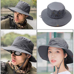 Men Sun Hat Summer Outdoor UPF 50+ Protection Wide Brim Hunting