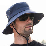 Men Sun Hat Summer Outdoor UPF 50+ Protection Wide Brim Hunting