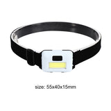 Mini 3w Cob Led Headlight 3 Modes Waterproof Headlamp Head Flashlight