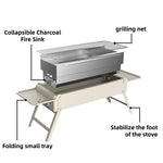 Mini Wood Stove Foldable Grill Stove Outdoor Survival Travel Portable