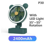 Multifunction Portable Electric Camping Fan Rechargeable Desktop