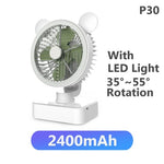 Multifunction Portable Electric Camping Fan Rechargeable Desktop