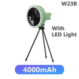 Multifunction Portable Electric Camping Fan Rechargeable Desktop