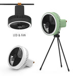 Multifunction Portable Electric Camping Fan Rechargeable Desktop