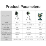 Multifunction Portable Electric Camping Fan Rechargeable Desktop