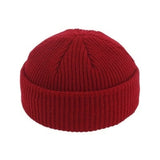New Fashion Men's Beanie Winter Knit Hat Boy Skullcap Sailor Cap Cuffs