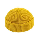 New Fashion Men's Beanie Winter Knit Hat Boy Skullcap Sailor Cap Cuffs