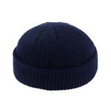 New Fashion Men's Beanie Winter Knit Hat Boy Skullcap Sailor Cap Cuffs