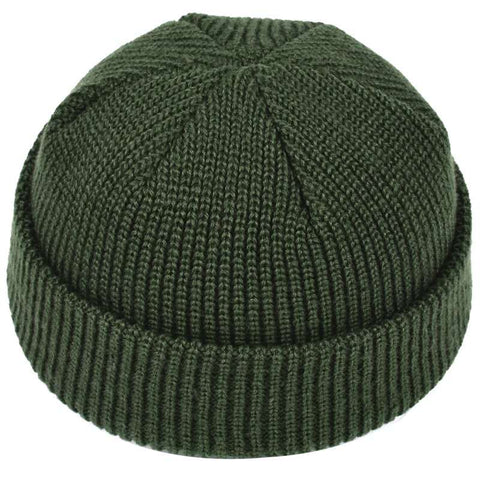 New Fashion Men's Beanie Winter Knit Hat Boy Skullcap Sailor Cap Cuffs