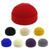 New Fashion Men's Beanie Winter Knit Hat Boy Skullcap Sailor Cap Cuffs