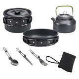 New Outdoor Camping Cookware Set Marching Utensils Tableware Cooking