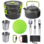 New Outdoor Camping Cookware Set Marching Utensils Tableware Cooking