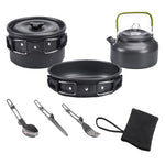 New Outdoor Camping Cookware Set Marching Utensils Tableware Cooking