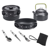 New Outdoor Camping Cookware Set Marching Utensils Tableware Cooking