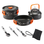 New Outdoor Camping Cookware Set Marching Utensils Tableware Cooking