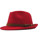 New Wool Women Men Fedora Hat For Winter Autumn Elegant Lady Gangster