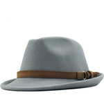 New Wool Women Men Fedora Hat For Winter Autumn Elegant Lady Gangster