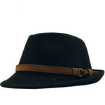New Wool Women Men Fedora Hat For Winter Autumn Elegant Lady Gangster