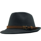 New Wool Women Men Fedora Hat For Winter Autumn Elegant Lady Gangster