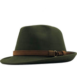 New Wool Women Men Fedora Hat For Winter Autumn Elegant Lady Gangster