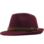 New Wool Women Men Fedora Hat For Winter Autumn Elegant Lady Gangster