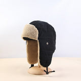 New classic Retro female Winter hat male trend fold velvet thicken