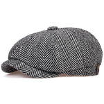 New mens Newsboy Cap Beret Hat Men Women wild Hats Tweed Gatsby