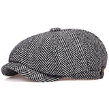 New mens Newsboy Cap Beret Hat Men Women wild Hats Tweed Gatsby