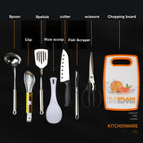 Outdoor Picnic Campping Cookware Set 8PCS Fork Knife Utensil Scissors