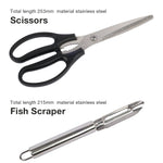 Outdoor Picnic Campping Cookware Set 8PCS Fork Knife Utensil Scissors