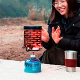 Outdoor Portable Heater Stoves Mini Stainless Steel Heating Cover Tent