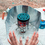 Outdoor Portable Heater Stoves Mini Stainless Steel Heating Cover Tent