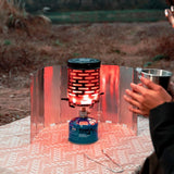 Outdoor Portable Heater Stoves Mini Stainless Steel Heating Cover Tent