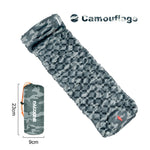 PACOONE Outdoor Camping Sleeping Pad Inflatable Mattress with Pillows