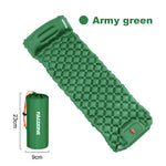 PACOONE Outdoor Camping Sleeping Pad Inflatable Mattress with Pillows