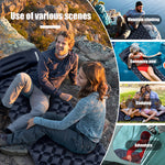 PACOONE Outdoor Camping Sleeping Pad Inflatable Mattress with Pillows