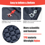 PACOONE Outdoor Camping Sleeping Pad Inflatable Mattress with Pillows