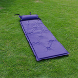 Portable Single Camping Mat With Pillow Inflatable Mattress Hike Beach