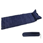Single Inflatable Sleeping Bed Outdoor Camping Mat Portable Roll Self