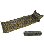 Single Inflatable Sleeping Bed Outdoor Camping Mat Portable Roll Self