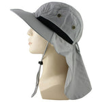 Summer Sun Hat Bucket Men Women Boonie Hat with Neck Flap Outdoor UV