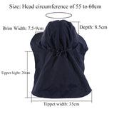 Summer Sun Hat Bucket Men Women Boonie Hat with Neck Flap Outdoor UV