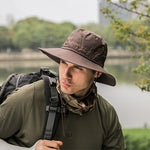 Sun Hat for Men Women, Summer Outdoor Sun Protection Wide Brim Bucket