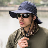 Sun Hat for Men Women, Summer Outdoor Sun Protection Wide Brim Bucket