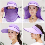 Sun hat women's summer version of the Korean anti uv electric car big