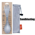 TiTo Outdoor Camping Picnic titanium Spoon Tableware titanium alloy
