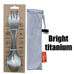TiTo Outdoor Camping Picnic titanium Spoon Tableware titanium alloy