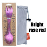 TiTo Outdoor Camping Picnic titanium Spoon Tableware titanium alloy