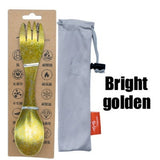 TiTo Outdoor Camping Picnic titanium Spoon Tableware titanium alloy