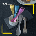 TiTo Outdoor Camping Picnic titanium Spoon Tableware titanium alloy